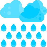 Heavy Rain Flat Element Style vector
