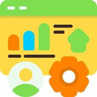 Traffic Sources Flat Element Style vector