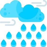 Drizzle Flat Element Style vector