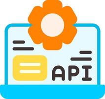 API Flat Element Style vector