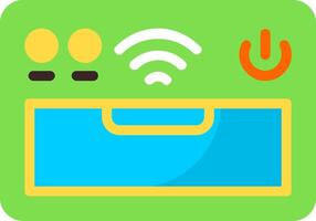 Smart Oven Flat Element Style vector