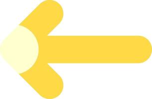 Arrow Long Left Flat Element Style vector