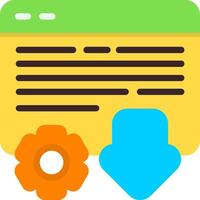 Landing Page Design Flat Element Style vector
