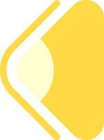 Arrow Flat Left Element Icon vector