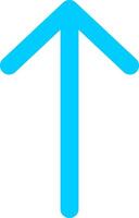 Arrow Thin Up Flat Element Style vector