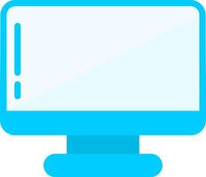 Monitor Flat Icon Style Design vector