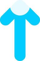 Arrow Long Up Flat Element Style vector