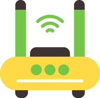 Router Flat Element Style vector