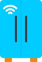 Smart Refrigerator Flat Element Style vector