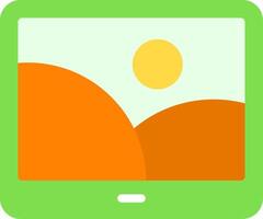 Digital Frame Flat Element Style vector