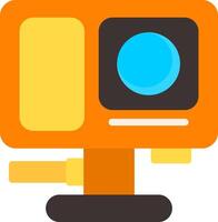 Wearable Camera Flat Element Style vector