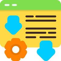 Landing Page Optimization Flat Element Style vector