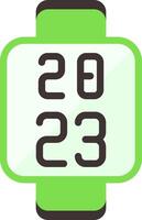 Digital Watch Flat Element Style vector