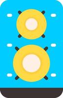 Speaker Flat Element Style vector
