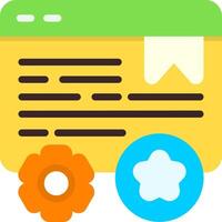 Schema Markup Flat Element Style vector