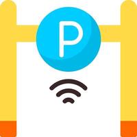 Smart Parking Flat Element Style vector