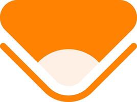 Arrow Flat Down Flat Icon Style vector