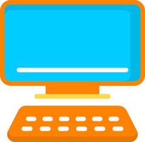 Computer Flat Element Style vector