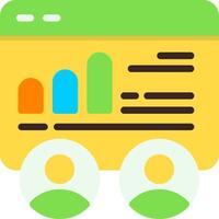 Competitor Metrics Flat Element Style vector