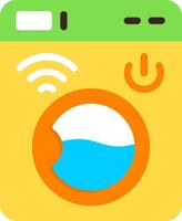 Smart Washer Flat Element Style vector