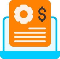 Project Budget Flat Element Style vector