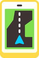 Car Navigation System Flat Element Style vector