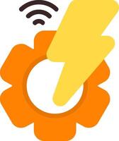 Smart Energy Management Flat Element Style vector