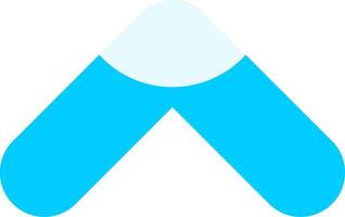 Chevron Up Flat Element Style vector