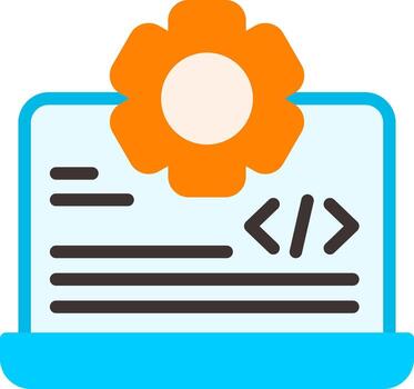 programación plano elemento estilo vector