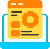 Custom Features Flat Element Style vector