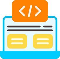 Code Framework Flat Element Style vector