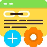 Link Building Flat Element Style vector