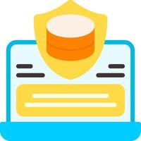 Data Security Flat Element Style vector