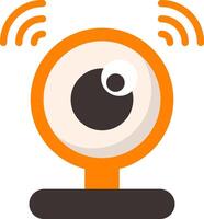 Home Security Camera Flat Element Style vector