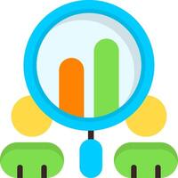 Competitor Analysis Flat Element Style vector