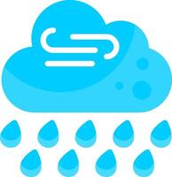 Light Drizzle Flat Element Style vector
