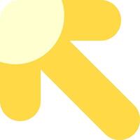 Arrow Up-Left Flat Element Style vector