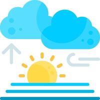 Sunrise Flat Element Style vector