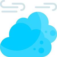 Few Clouds Flat Element Style vector