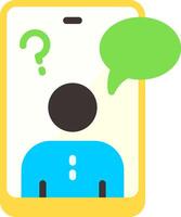 Digital Assistant Flat Element Style vector