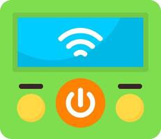 Smart Thermostat Flat Element Style vector