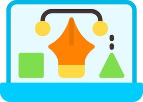 Graphic Designer Flat Element Style vector
