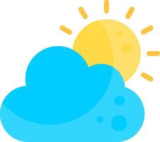 Clear Sky Day Flat Element Style vector