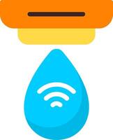 Smart Water Leak Detector Flat Element Style vector