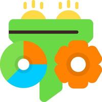 Conversion Tracking Flat Element Style vector