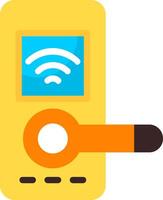 Smart Lock Flat Element Style vector