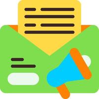 Email Marketing Flat Element Style vector