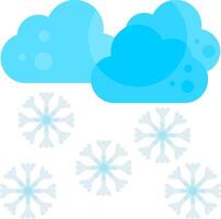 Heavy Snow Flat Element Style vector
