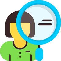 Competitor Research Flat Element Style vector