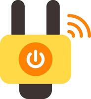Smart Plug Adapter Flat Element Style vector